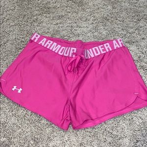 Pink Under Armour Athletic Shorts